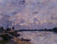 Boudin, Eugene - The Banks of the Seine at Caudebec en Caux